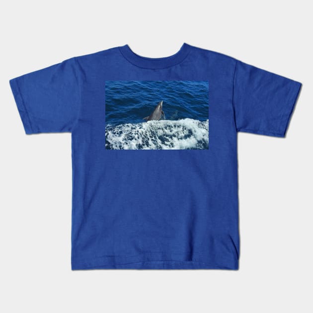 Marine Life, Dolphin, Pacific Ocean, marine life, wildlife, gifts Kids T-Shirt by sandyo2ly